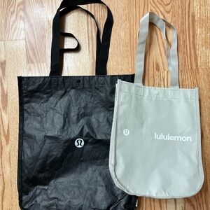 Lululemon reusable shopping tote bags